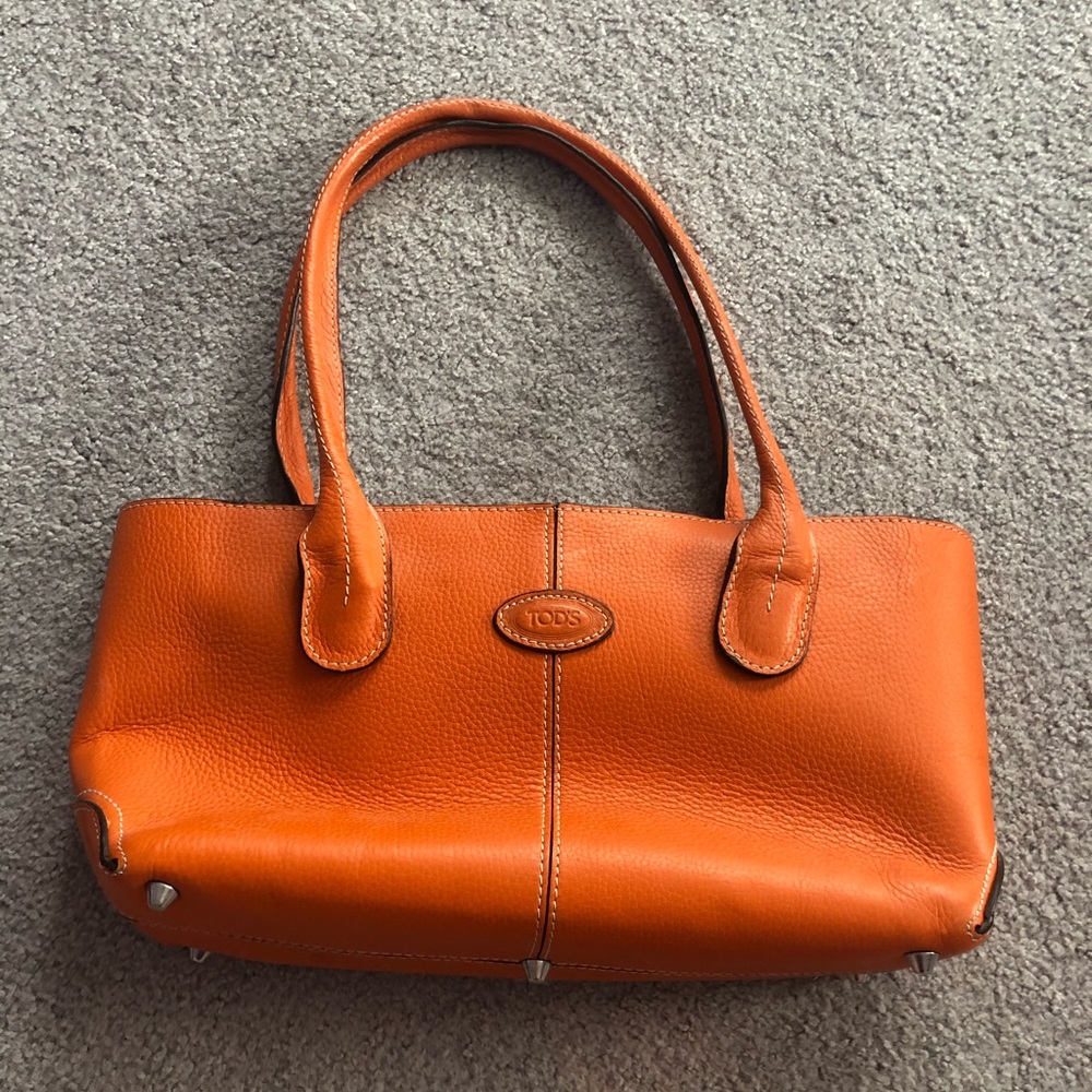 TOD’S Orange Leather Bag
